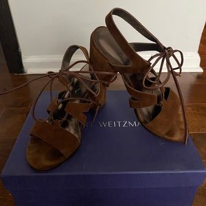 Stuart Weitzman lace up sandals